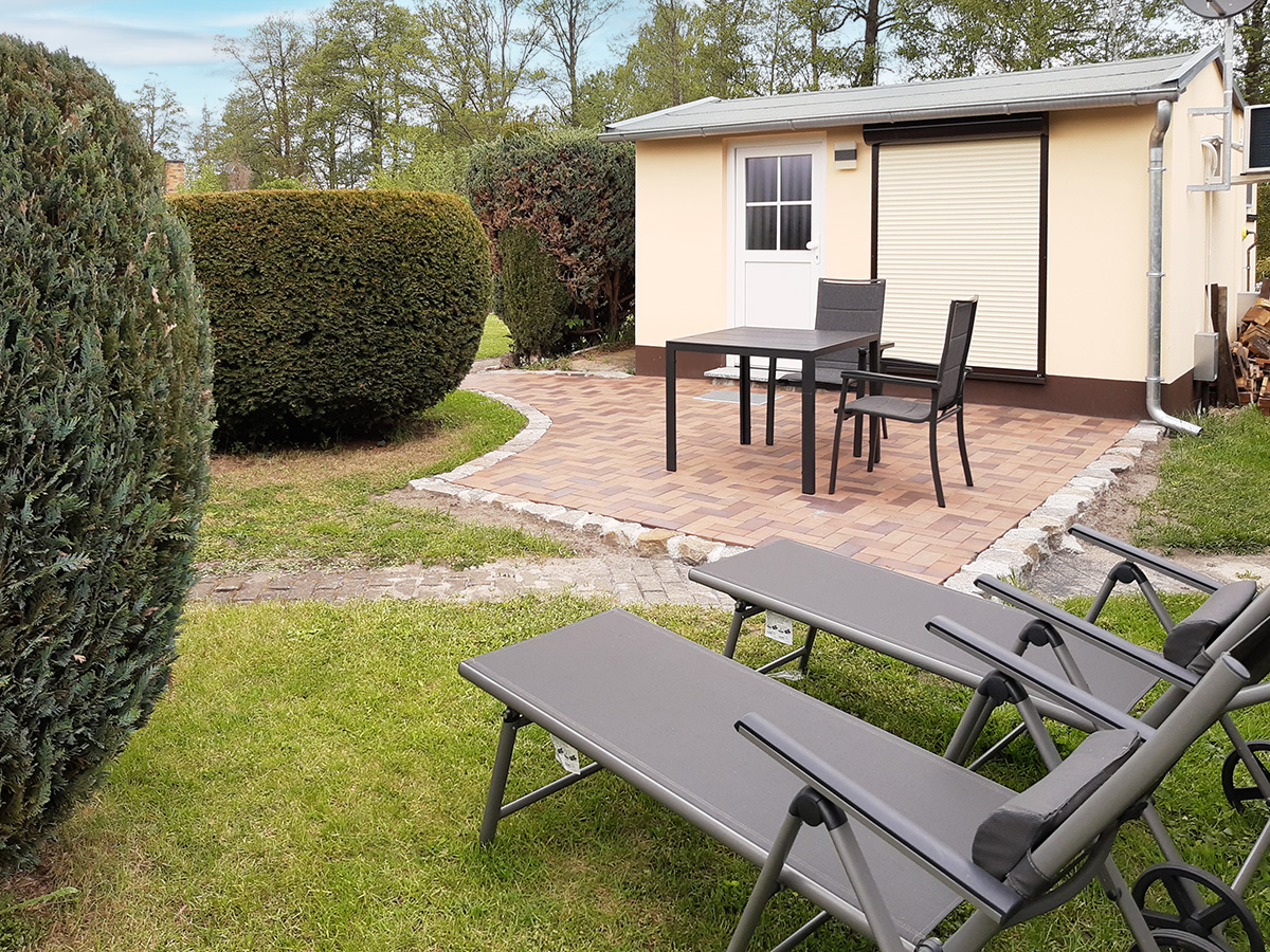 Entspannungsbereich am Haus